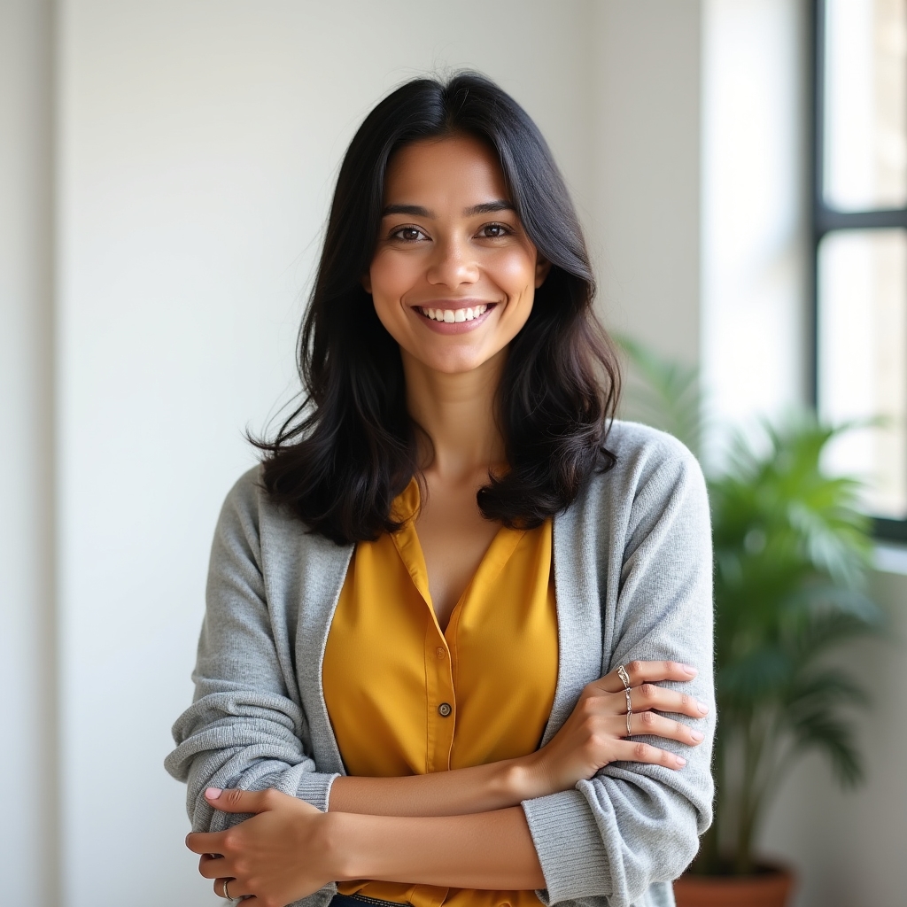Portrait of Priya Aravind, lead instructor for the storytelling course