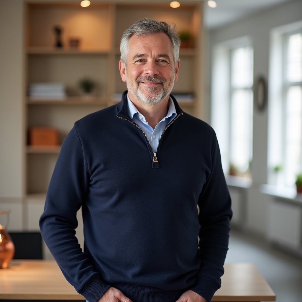 Portrait of Marcus Deighton, peer review facilitator for the course cohorts